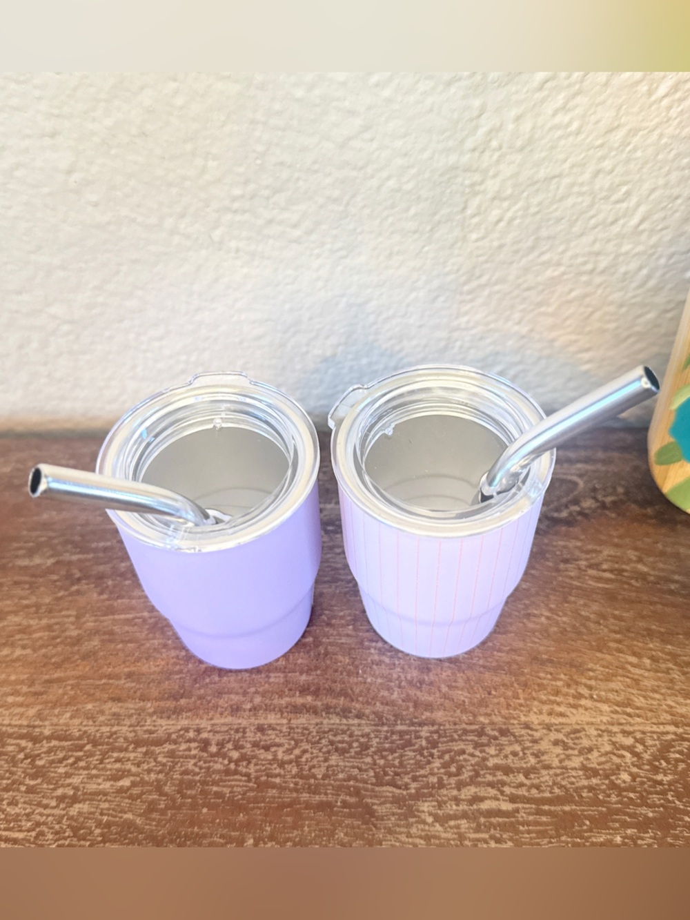 Mini Tumblers with Straws in Lavender, Set of 2 (3 oz cups) β Ashland - Picture 3 of 11